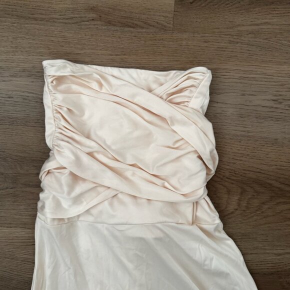 Saints and Secrets Matching Set (Maxi Skirt and Tube Top) - Butter Yellow - Picture 11 of 13